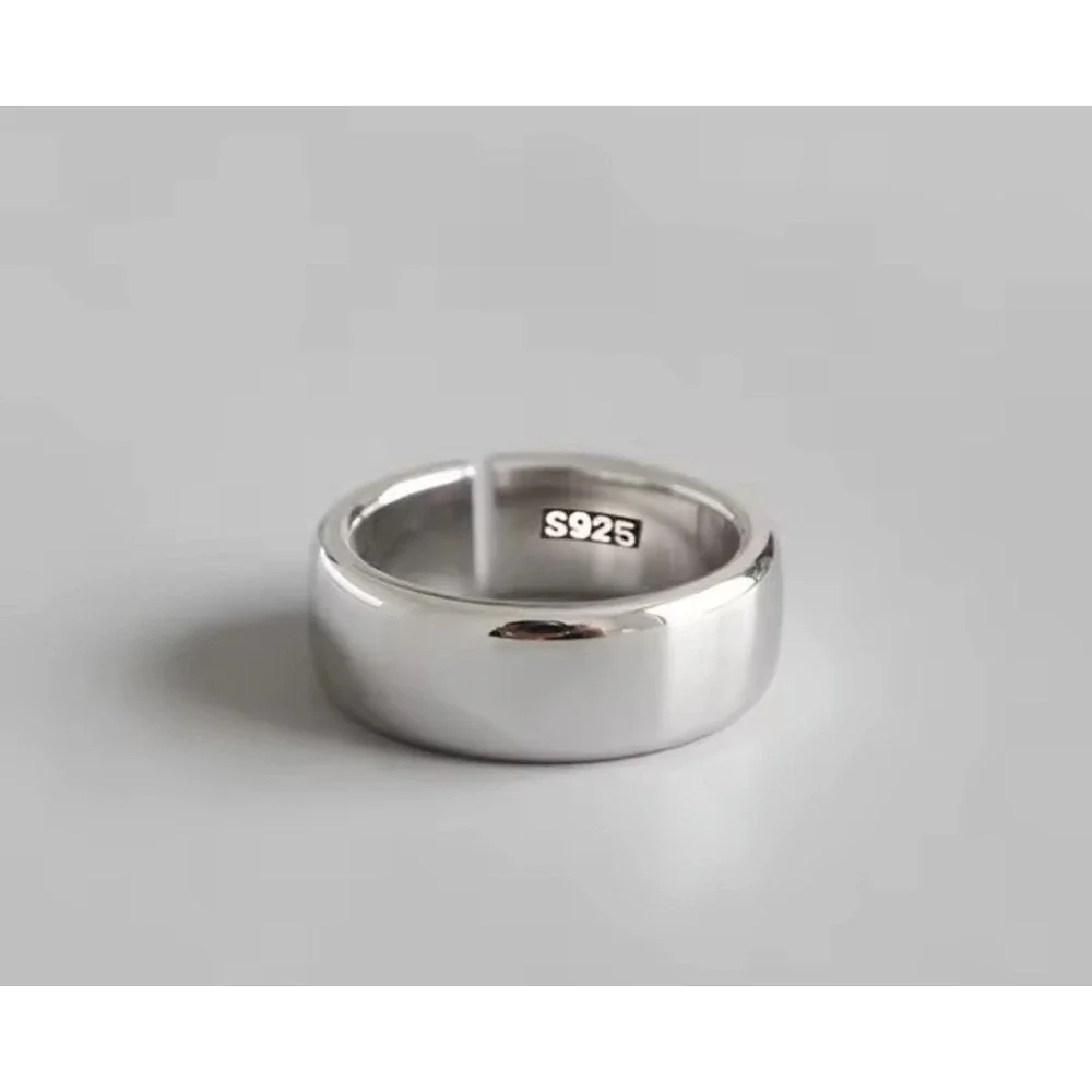 NEW Adjustable 6mm‎ Sterling Silver Band Thumb Ring Finger Midi Ring